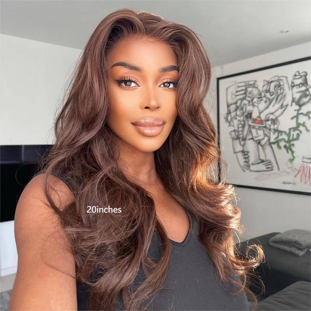 Perruque Lace Frontal Body Wave Brown