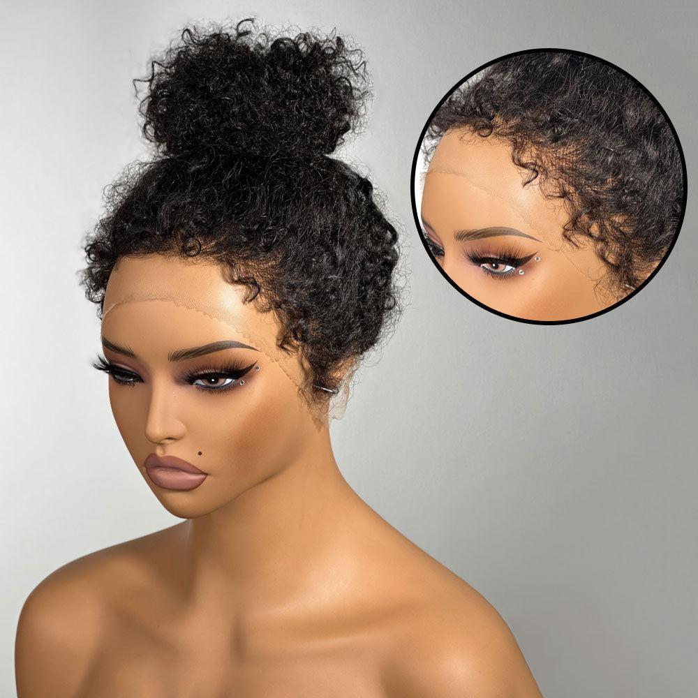 Perruque Lace Frontal Curly Edges Wig