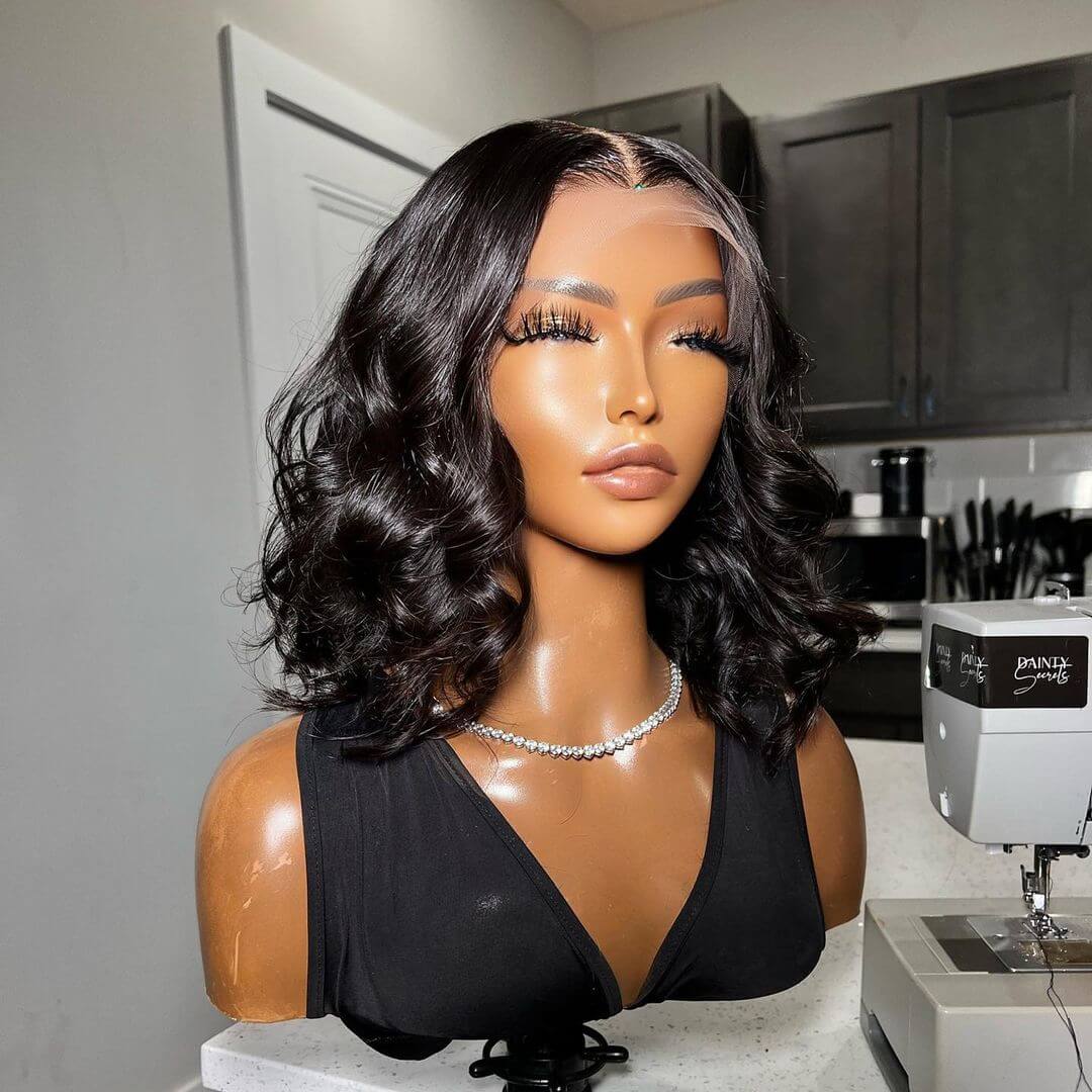 Perruque Bob Lace Frontal Wig Body Wave