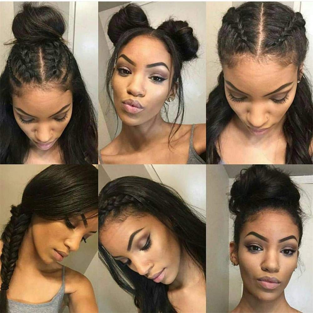 360 Perruque Brésilien Lace Frontal Kinky Edges