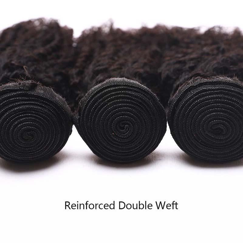 Tissage Kinky Curly 100% Cheveux Naturels - Lot 3 Paquets